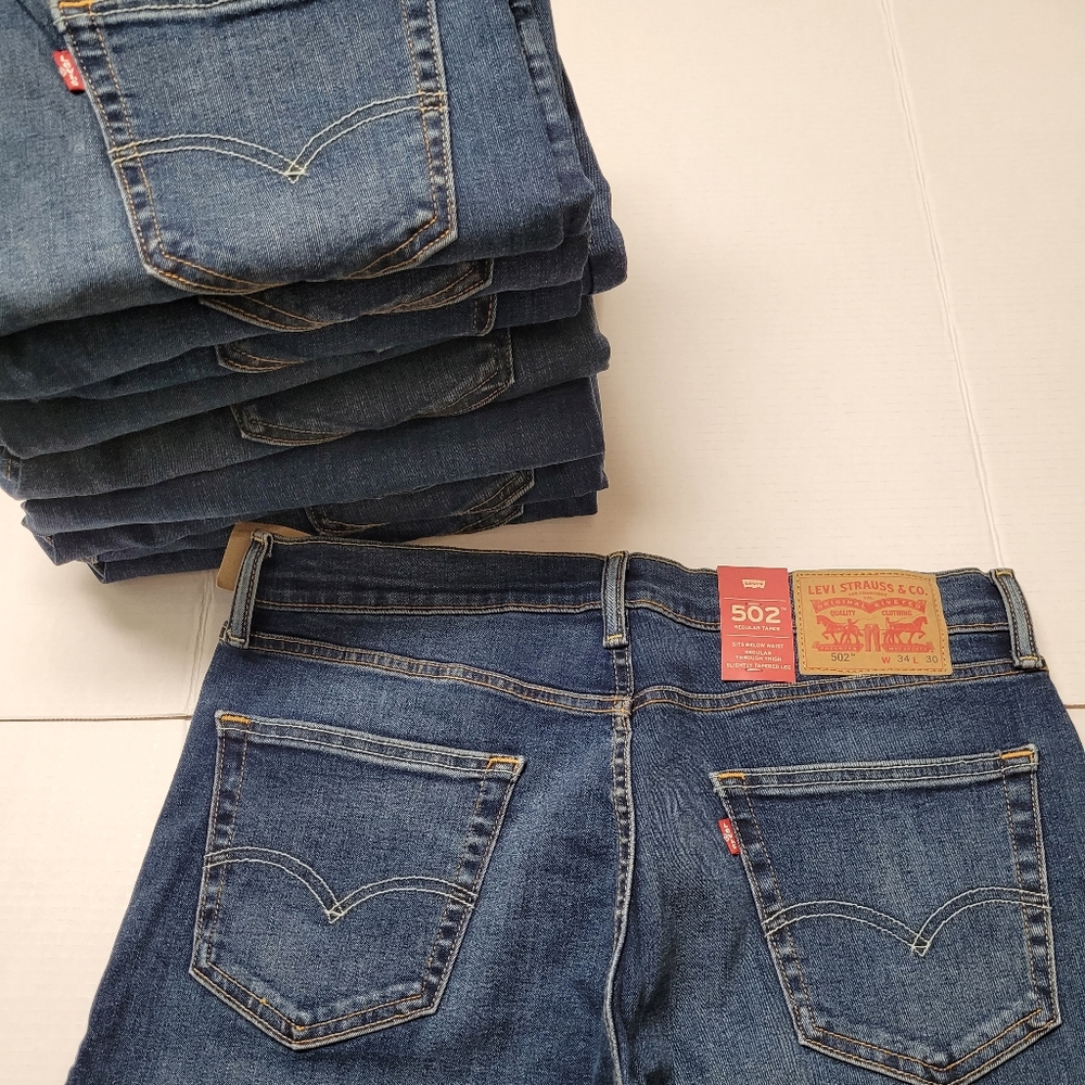 Men 502 Levi Blue Jeans
